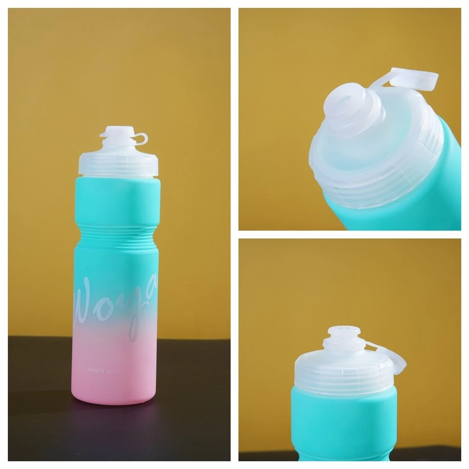 Hot Sale Gradient Spray-Painted Cycling Sports Water Bottle 750ml Cycling Bottle With Customizable Colors & Logo factory